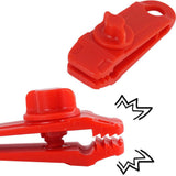 Maxbell Maxbell Heavy Duty Camping Tarp Clips Tent Awning Clamps Guyline Fastener Red