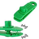 Maxbell Maxbell Heavy Duty Camping Tarp Clips Tent Awning Clamps Guyline Fastener Green