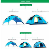 Maxbell Maxbell Portable 3-4 Person Tent Waterproof for Camping Hiking Backpacking - Blue
