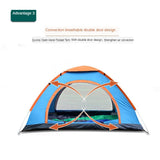 Maxbell Maxbell 2 Person Dual Door Rodless Tent Ultralight Portable Outdoor Camping Shelter