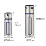 Maxbell Maxbell Titanium Waterproof  Sealed Box Bottle Mini Match Capsule Case Holder Tank S