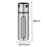 Maxbell Maxbell Titanium Waterproof  Sealed Box Bottle Mini Match Capsule Case Holder Tank S