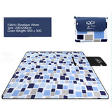 Maxbell Maxbell Travel Picnic Camping Mat Waterproof Outdoor Beach Folding Camping Pad Blue