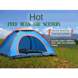 Maxbell Maxbell 2-3 Person Quick Opening Automatic Camping Tent 2 Door with Picnic Blanket