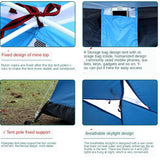 Maxbell Maxbell 2-3 Person Quick Opening Automatic Camping Tent 2 Door with Picnic Blanket