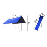 Maxbell Maxbell 3-4 Person Outdoor Yard Tent Tarp UV Protect Canopy Sun Cover Shelter Blue