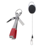 Maxbell Maxbell 1 Set 4 In 1 Quick Knot Tying Tool Fishing Clippers Silver