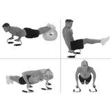 Maxbell Maxbell Muscle Trainer Ab Wheel Roller Hand Grip Knee Pad Training Workout 6Pcs