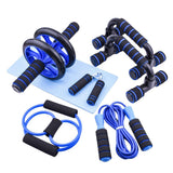 Maxbell Maxbell Muscle Trainer Ab Wheel Roller Hand Grip Knee Pad Training Workout 6Pcs