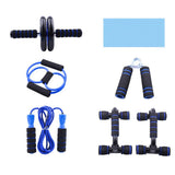 Maxbell Maxbell Muscle Trainer Ab Wheel Roller Hand Grip Knee Pad Training Workout 6Pcs