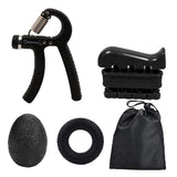Maxbell Maxbell Hand Grip Gripper Forearm Strengthener Finger Power Exercise Strength Black
