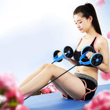 Maxbell Maxbell Functional Ab Roller Pull Rope Ab Trainer Belly Muscle Exerciser Wheel Blue