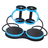 Maxbell Maxbell Functional Ab Roller Pull Rope Ab Trainer Belly Muscle Exerciser Wheel Blue