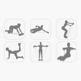 Maxbell Maxbell Functional Ab Roller Pull Rope Ab Trainer Belly Muscle Exerciser Wheel Blue