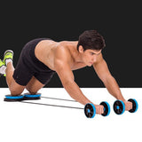 Maxbell Maxbell Functional Ab Roller Pull Rope Ab Trainer Belly Muscle Exerciser Wheel Blue