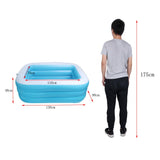 Maxbell Maxbell Inflatable Pool Blow up Kiddie Pool for Family, Garden, Outdoor 1.3meter