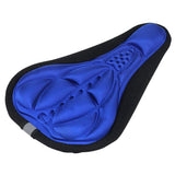 Maxbell Maxbell Bike Bicycle 3D Silicone Saddle Seat Pad Ultra Soft Thickened Gel Cycling Blue