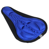 Maxbell Maxbell Bike Bicycle 3D Silicone Saddle Seat Pad Ultra Soft Thickened Gel Cycling Blue