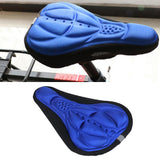 Maxbell Maxbell Bike Bicycle 3D Silicone Saddle Seat Pad Ultra Soft Thickened Gel Cycling Blue
