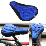 Maxbell Maxbell Bike Bicycle 3D Silicone Saddle Seat Pad Ultra Soft Thickened Gel Cycling Blue