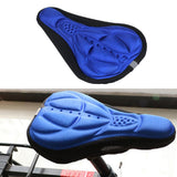 Maxbell Maxbell Bike Bicycle 3D Silicone Saddle Seat Pad Ultra Soft Thickened Gel Cycling Blue