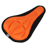 Maxbell Maxbell Bike Bicycle 3D Silicone Saddle Seat Pad Ultra Soft Thickened Gel Cycling Orange