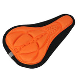 Maxbell Maxbell Bike Bicycle 3D Silicone Saddle Seat Pad Ultra Soft Thickened Gel Cycling Orange