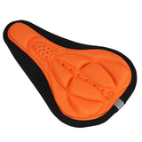 Maxbell Maxbell Bike Bicycle 3D Silicone Saddle Seat Pad Ultra Soft Thickened Gel Cycling Orange