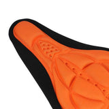 Maxbell Maxbell Bike Bicycle 3D Silicone Saddle Seat Pad Ultra Soft Thickened Gel Cycling Orange