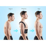 Maxbell Maxbell Posture Corrector Back Brace Clavicle Shoulder Belt Support Black XL