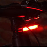 Maxbell Maxbell USB Rechargeable Front Rear Light Safety Strobe Flash Lights Red White Light