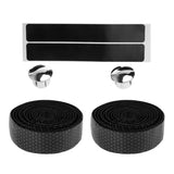 Maxbell Maxbell Soft Bike Handlebar Tape with Bar End Plugs Outdoor Sports Non-slip Black