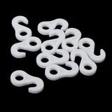 Maxbell 4x10Pcs/set Fasten Hook for Tent Awning Tie Rope Bungee Cord End 3.6cm White