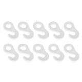 Maxbell 4x10Pcs/set Fasten Hook for Tent Awning Tie Rope Bungee Cord End 3.6cm White