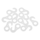 Maxbell 3x10Pcs/set Fasten Hook for Tent Awning Tie Rope Bungee Cord End 3.6cm White