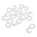 Maxbell 4x10Pcs/set Fasten Hook for Tent Awning Tie Rope Bungee Cord End 3.6cm White