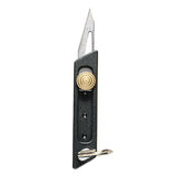 Maxbell 4xMulti Utility Knife Aluminum Retractable Paper Cutting Tool  Black