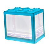 Maxbell 2 Pack Mini Fish Tank LED Light Clear Ornament Aquarium Office Desktop Decor