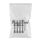 Maxbell 2x8x Longboard Skateboard Wheel Repair Hardware Screws with Wrench 1'' Black