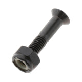 Maxbell 4x8x Longboard Skateboard Wheel Repair Hardware Screws with Wrench 1'' Black