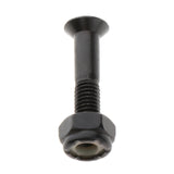 Maxbell 2x8x Longboard Skateboard Wheel Repair Hardware Screws with Wrench 1'' Black
