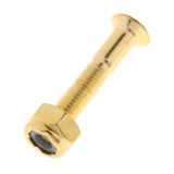 Maxbell 4x8x Longboard Skateboard Wheel Repair Hardware Screws with Wrench 1'' Golden