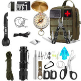 Maxbell Outdoor Survival Kit Tactical Gear Emergency First Aid Supplies Survival Set - Aladdin Shoppers