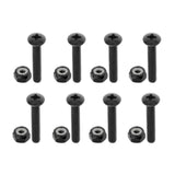 Maxbell 3xReplacement Longboard Skateboard Mounting Hardware Screws Black_35mm_8pcs