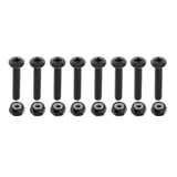 Maxbell 3xReplacement Longboard Skateboard Mounting Hardware Screws Black_35mm_8pcs