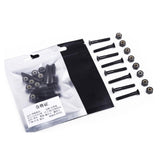 Maxbell 3xReplacement Longboard Skateboard Mounting Hardware Screws Black_35mm_8pcs