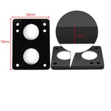 Maxbell 2xSkateboard Riser Pads Pair of Risers Longboard Shock Pads Black 6mm A