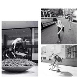 Maxbell 2xSkateboard Riser Pads Pair of Risers Longboard Shock Pads Black 6mm A