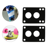 Maxbell 2xSkateboard Riser Pads Pair of Risers Longboard Shock Pads Black 6mm A