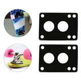 Maxbell 3xSkateboard Riser Pads Pair of Risers Longboard Shock Pads Black 6mm A